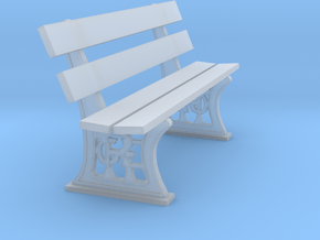 GER Bench 4mm scale in Clear Ultra Fine Detail Plastic