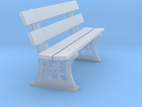 GER Bench 7mm scale in Clear Ultra Fine Detail Plastic