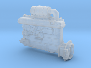 Diesel engine, scale 1:15 in Clear Ultra Fine Detail Plastic