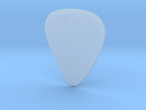 Luck Rising 1mm "Raw" Guitar Pick in Clear Ultra Fine Detail Plastic