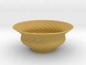 Bowl  in Tan Fine Detail Plastic