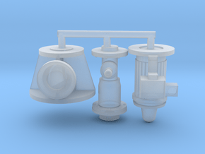 1/64 Small Motor Irrigation Pump Kit in Clear Ultra Fine Detail Plastic