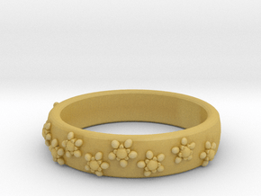 Flower Band in Tan Fine Detail Plastic