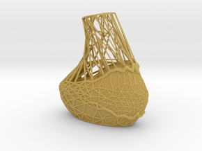 Geo Cutout Vase in Tan Fine Detail Plastic