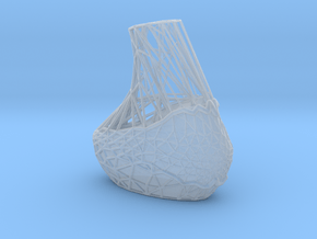 Geo Cutout Vase in Clear Ultra Fine Detail Plastic