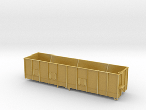 Hooper wagon for coal whith lateral doors in Tan Fine Detail Plastic