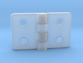 Small hinge  in Clear Ultra Fine Detail Plastic