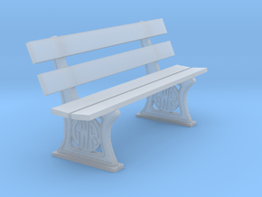 GWR Bench later style 4mm in Clear Ultra Fine Detail Plastic