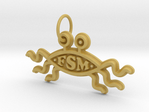 FSM Keyring in Tan Fine Detail Plastic