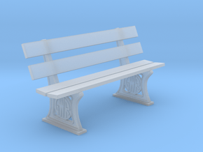 GWR Bench 7mm scale in Clear Ultra Fine Detail Plastic