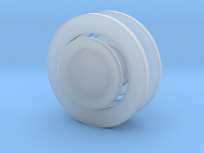 Fidget Spinner Tourus Caps in Clear Ultra Fine Detail Plastic