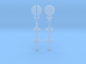 Cake Topper - Clouds & Balloon #2 in Clear Ultra Fine Detail Plastic