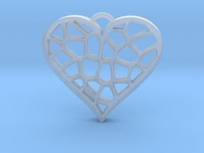Heartcatcher Pendant in Clear Ultra Fine Detail Plastic