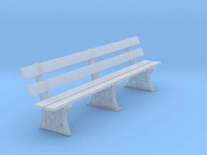 GWR Bench 7mm scale 10ft in Clear Ultra Fine Detail Plastic