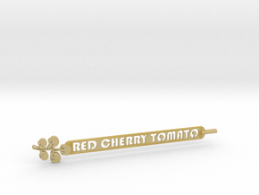 Red Cherry Tomato Plant Stake in Tan Fine Detail Plastic