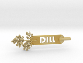 Dill Plant Stake in Tan Fine Detail Plastic