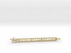 Yellow Grape Tomato Stake in Tan Fine Detail Plastic