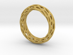 Trous Ring Sz 13 in Tan Fine Detail Plastic