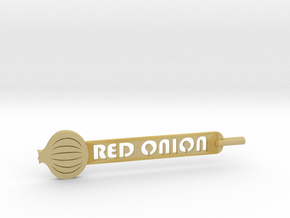 Red Onion Plant Stake in Tan Fine Detail Plastic