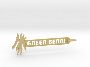 Green Beans Plant Stake in Tan Fine Detail Plastic