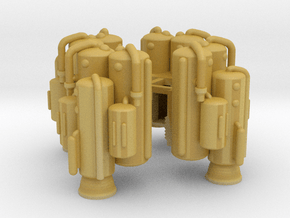 Dinky Eagle Heavy Lift Booster - Four Pack in Tan Fine Detail Plastic
