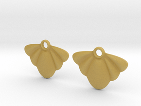 Seashell Earring Set in Tan Fine Detail Plastic