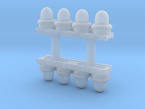 HO Scale RC Lights (Lighted) in Clear Ultra Fine Detail Plastic