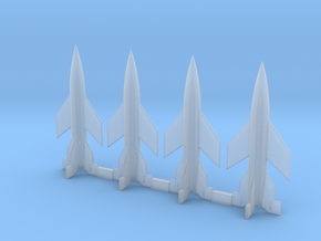 A-4b 1/700 (four rockets)-sprue in Clear Ultra Fine Detail Plastic