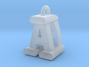 3D-Initial-AD in Clear Ultra Fine Detail Plastic