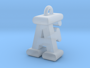 3D-Initial-AF in Clear Ultra Fine Detail Plastic