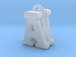 3D-Initial-AW in Clear Ultra Fine Detail Plastic