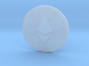 Ethereum (2.25 Inches) in Clear Ultra Fine Detail Plastic