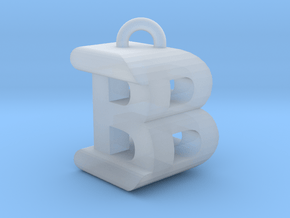 3D-Initial-BB in Clear Ultra Fine Detail Plastic