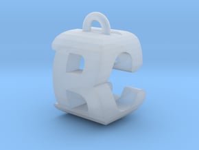 3D-Initial-BC in Clear Ultra Fine Detail Plastic