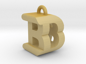 3D-Initial-BD in Tan Fine Detail Plastic