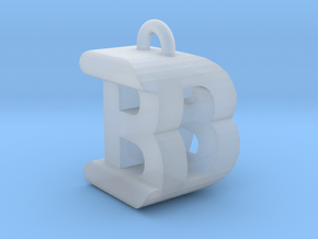 3D-Initial-BD in Clear Ultra Fine Detail Plastic