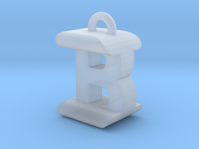 3D-Initial-BI in Clear Ultra Fine Detail Plastic