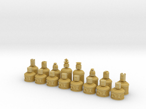 Muhne Chess - Small in Tan Fine Detail Plastic