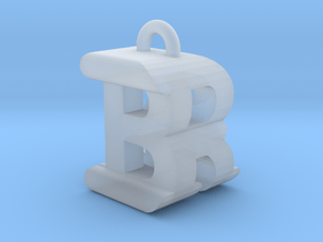 3D-Initial-BR in Clear Ultra Fine Detail Plastic