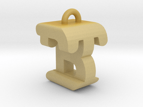 3D-Initial-BT in Tan Fine Detail Plastic