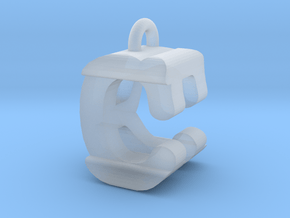 3D-Initial-CR in Clear Ultra Fine Detail Plastic