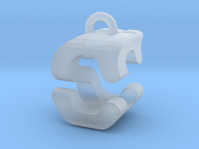 3D-Initial-CS in Clear Ultra Fine Detail Plastic