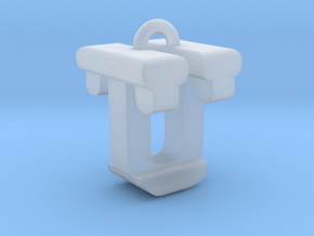 3D-Initial-TU in Clear Ultra Fine Detail Plastic