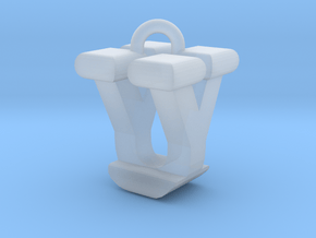 3D-Initial-UY in Clear Ultra Fine Detail Plastic