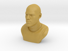 3D Sculpture of LeBron James in Tan Fine Detail Plastic