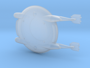Dalek Flying Saucer  in Clear Ultra Fine Detail Plastic
