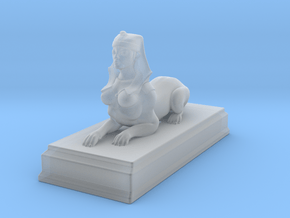 Sphinx Statue 5cm in Clear Ultra Fine Detail Plastic