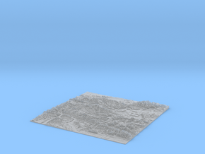 UK Relief Map - OS Area SU. Mainly Hampshire in Clear Ultra Fine Detail Plastic