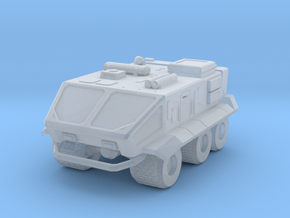 Sci-fi military truck in Clear Ultra Fine Detail Plastic