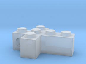 Brick Cross in Clear Ultra Fine Detail Plastic